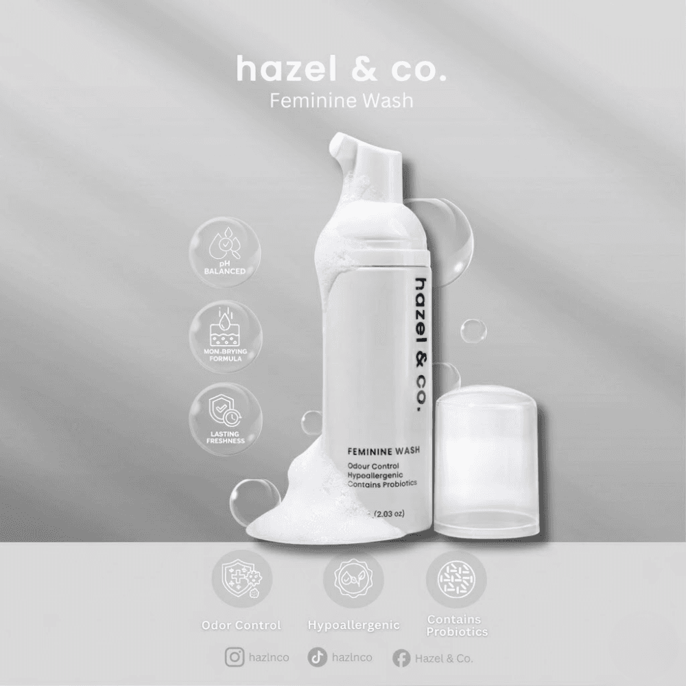 Hazel & Co. Feminine Wash | pH-Balanced Foaming Intimate Wash with Probiotics | 60ml thumbnail 4