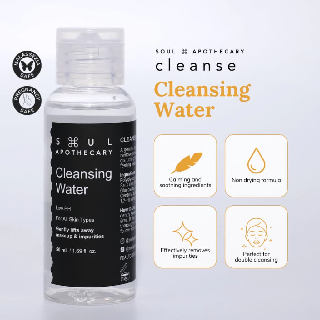 Soul Apothecary CLEANSE Cleansing Water | Centella & Willow Bark Gentle Micellar Cleansing Water
