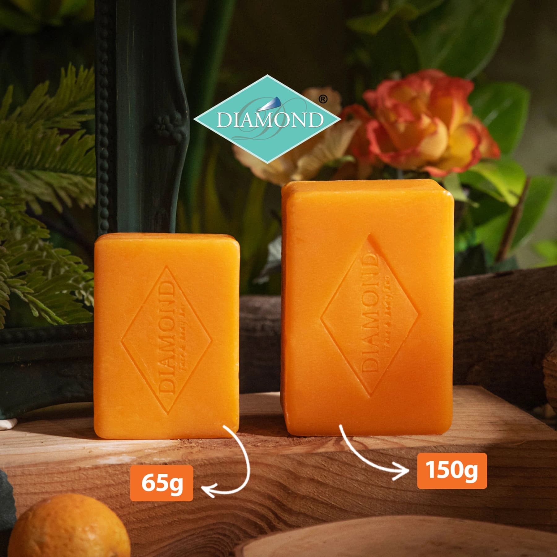 Diamond Orange Peel & L-Glutathione Face & Body Bar Soap